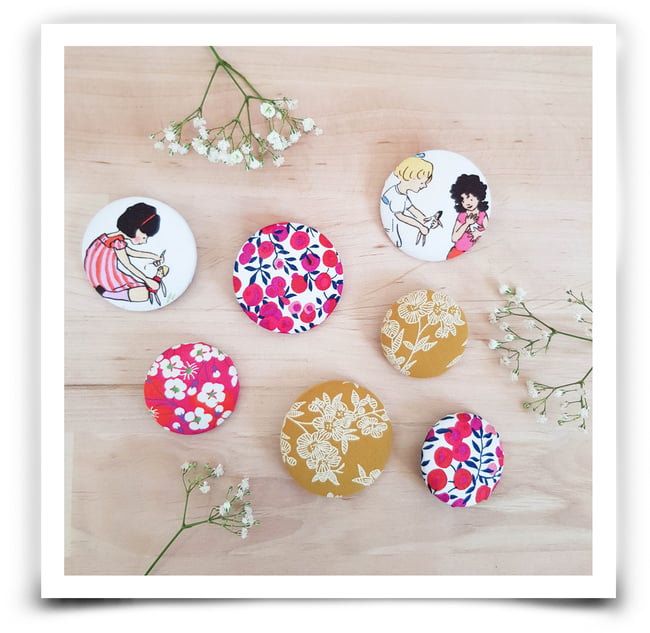 Broche en tissu
