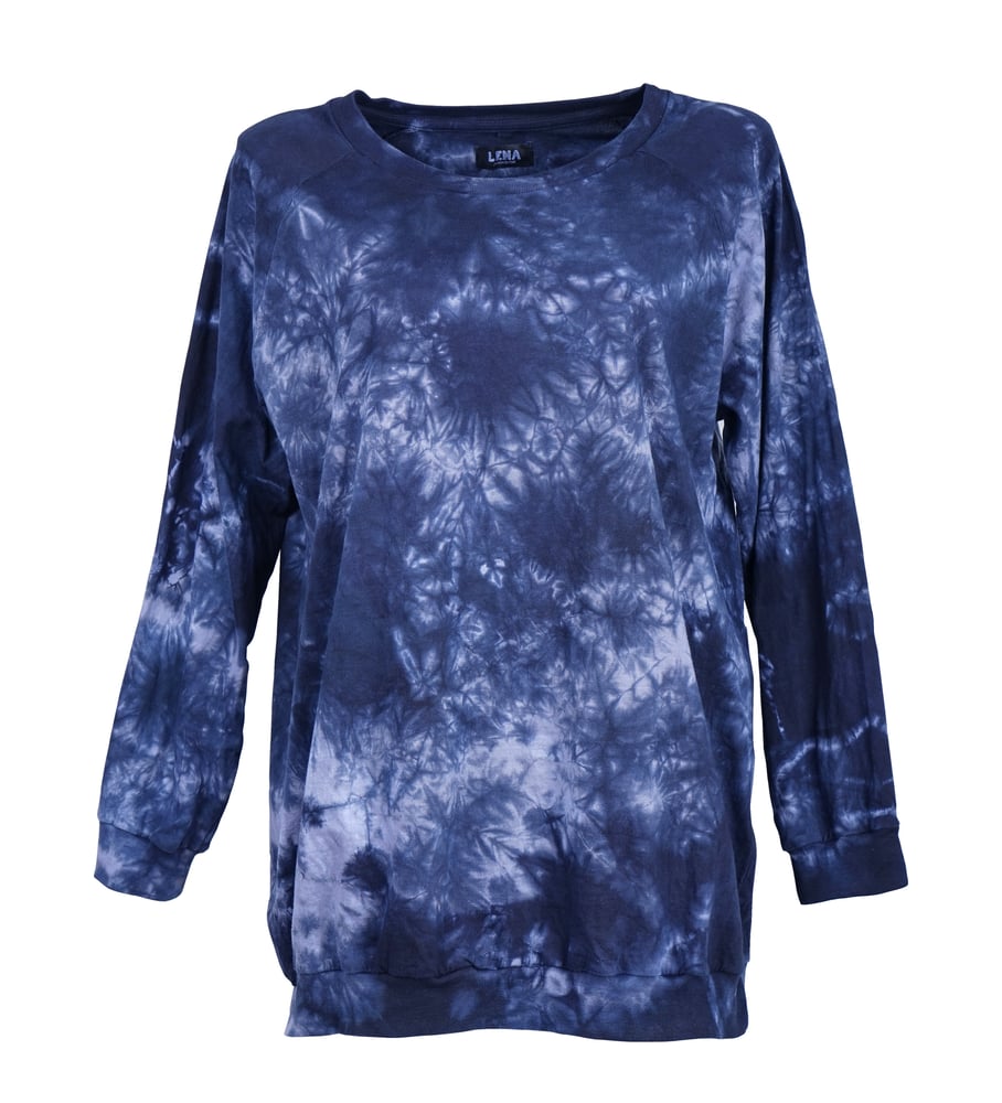 Image of Batik Pullover anthrazit