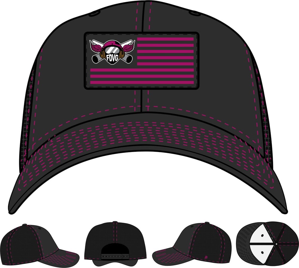 Image of "PROUD WIFE" Pink & Black Hat (FREE STICKER INCLUDED)