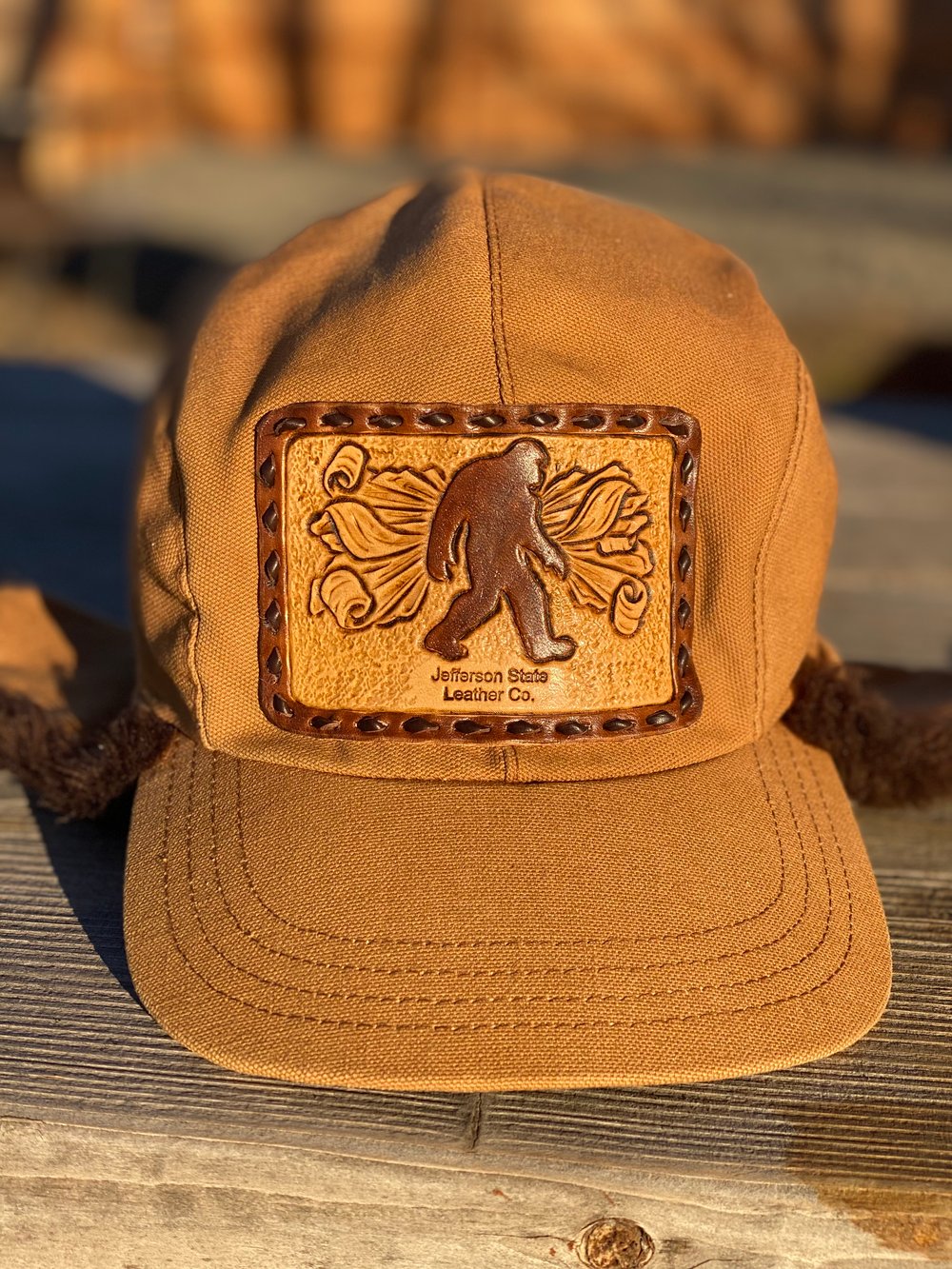 Sasquatch Ear Flap Hat  Jefferson State Leather Co.