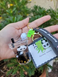 Image 2 of Tony the Panda boba keychain