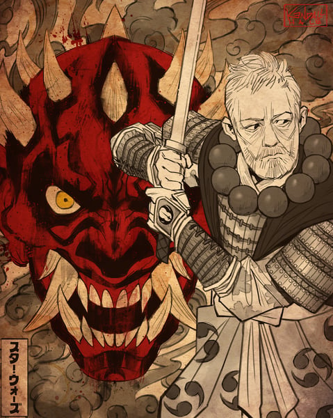 Image of Ronin Obi-Wan vs Oni Darth Maul 