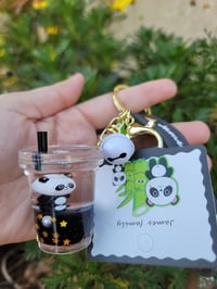 Image 3 of Tony the Panda boba keychain