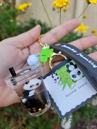 Image 4 of Tony the Panda boba keychain