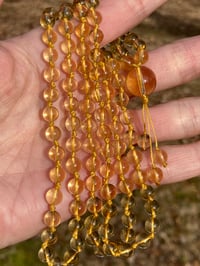 Image 3 of Genuine Citrine Mala, Citrine 108 Beads Japa Mala, Citrine Hand Knotted Gemstone Necklace