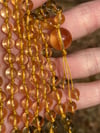Genuine Citrine Mala, Citrine 108 Beads Japa Mala, Citrine Hand Knotted Gemstone Necklace