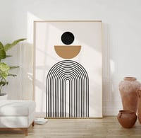 Image 1 of Mid-Century Abstract Modern Art Print No 01