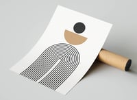 Image 3 of Mid-Century Abstract Modern Art Print No 01