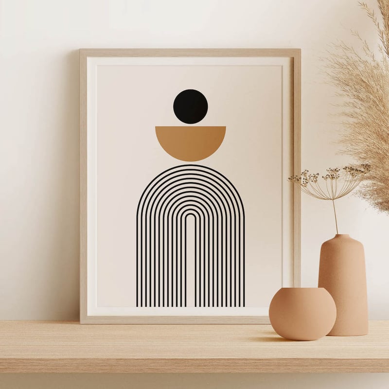 Mid-Century Abstract Modern Art Print No 01 | Architeg Prints