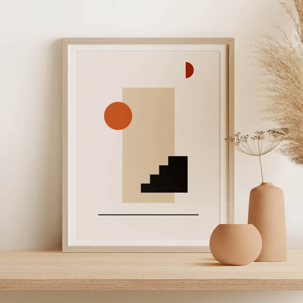 Mid-Century Abstract Modern Art Print No 02