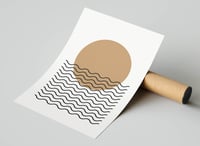 Image 3 of Mid-Century Abstract Modern Art Print No 03