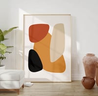 Image 1 of Mid-Century Abstract Modern Art Print No 05