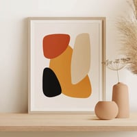 Image 2 of Mid-Century Abstract Modern Art Print No 05