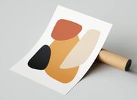 Image 3 of Mid-Century Abstract Modern Art Print No 05