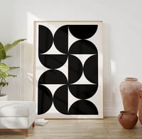 Image 1 of Mid-Century Abstract Modern Art Print No 07