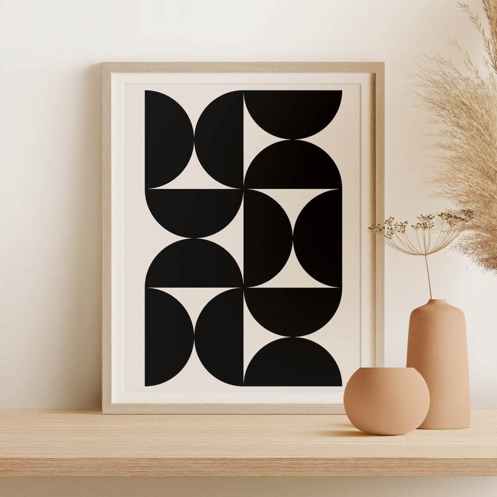 Mid-Century Abstract Modern Art Print No 07