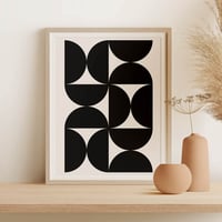 Image 2 of Mid-Century Abstract Modern Art Print No 07