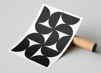 Image 3 of Mid-Century Abstract Modern Art Print No 07