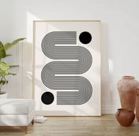 Image 1 of Mid-Century Abstract Modern Art Print No 08