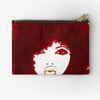 Autumn Afro Natural Hair Curly  Girl Art Zipper Pouch