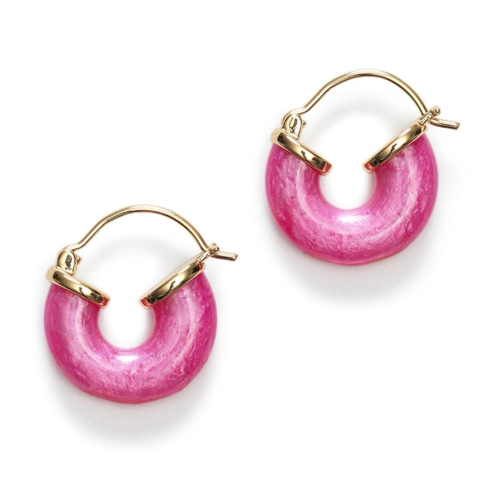 Image of ORECCHINI CHUNKY HOOPS PIETRA DURA