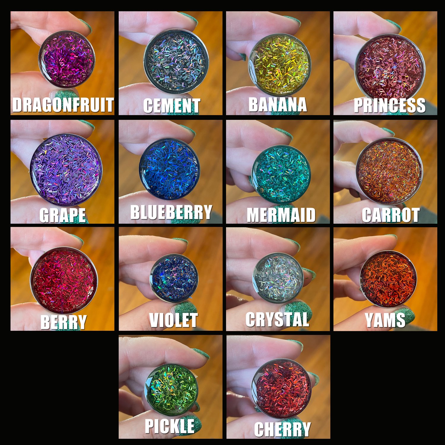 Image of Sprinkle Glitter Plugs (sizes 0g-2")