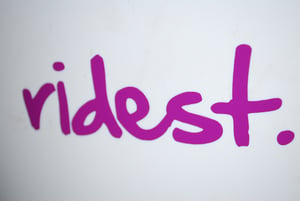 Image of Ridest. '2011 Logo' sticker 3 pack