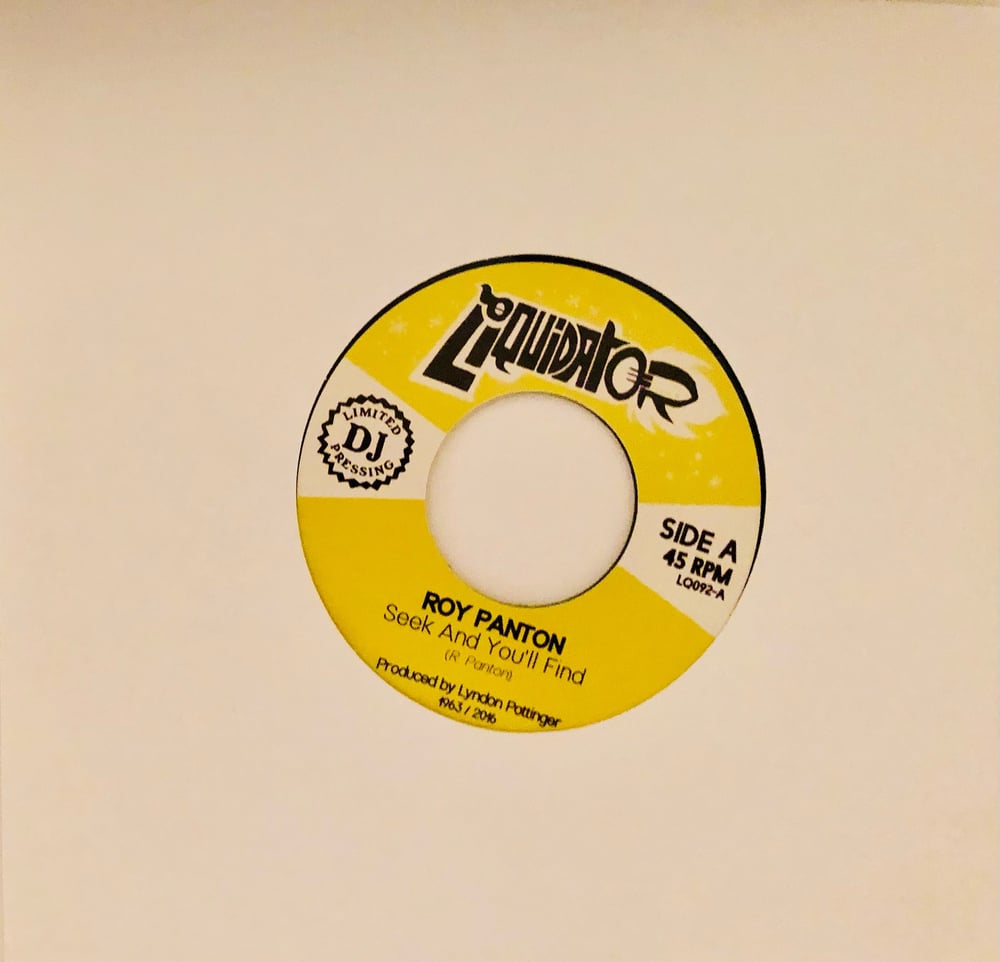 Roy Panton -Seek And You Will Find /Cherita (Limited Dj Pressing)