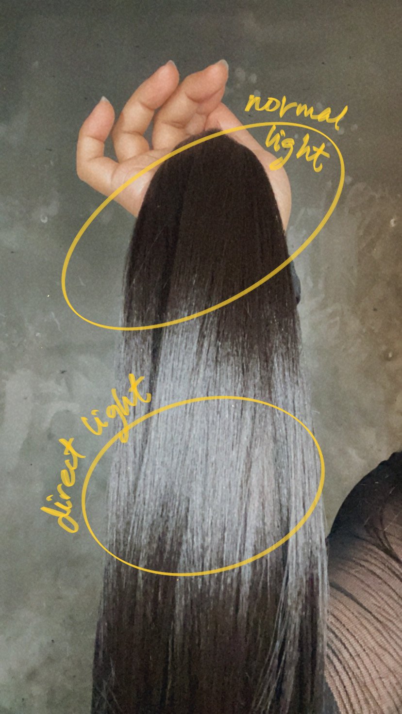 Extensions Black Straight 22"