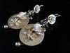 Stunning Victorian 15ct 18ct yellow gold natural pearl dove drop earrings