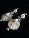Stunning Victorian 15ct 18ct yellow gold natural pearl dove drop earrings