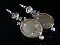Image 5 of Stunning Victorian 15ct 18ct yellow gold natural pearl dove drop earrings