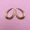 Large Diamond Pattern Hoops