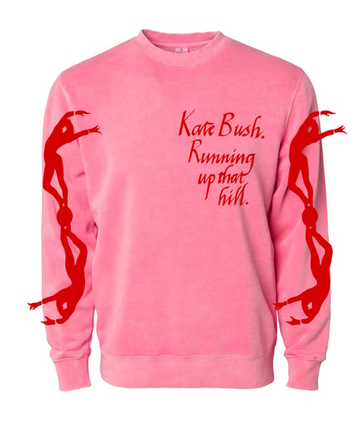 Image of S - RUNNING - PINK/RED CREWNECK