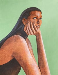 'Woman', limited edition print of painting