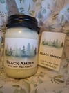 Black Amber Candle