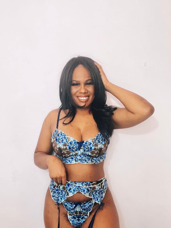 Image of BLUE FOR YOU LIMITED EDTION LINGERIE SET