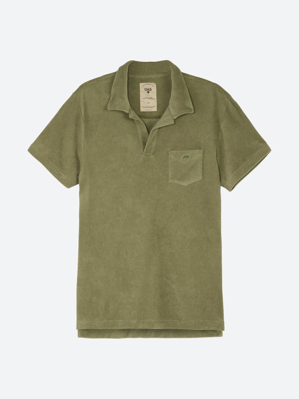 OAS | Khaki Polo-Shirt Frottee