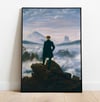  Caspar David Friedrich "Wanderer above the Sea of Fog" poster