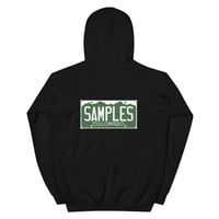 Image 2 of License Plate Front & Back Print Hoodie-6 COLORS AVAILABLE