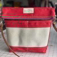 Image 1 of Crossbody Burn Bag-Engine Red