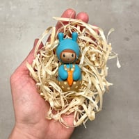 Image 4 of Little wooden Bunny peg doll