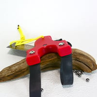 Image 3 of Slingshot Catapults, Red Textured HDPI, the Little Mini Heathen, Hunters gift, right handed shooter