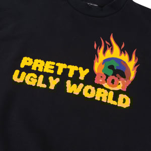 Pretty Boy Ugly World The Flamin World Tee Black