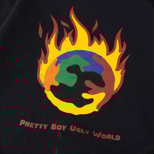 Pretty Boy Ugly World The Flamin World Tee Black