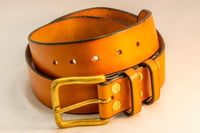 Gray & sons handcrafted English bridle leather belt