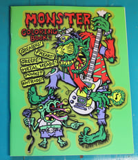 Image 1 of Coloring Book Monster, Hot Rod, Punk Rock, Greaser, Tattoo by Reedpunk