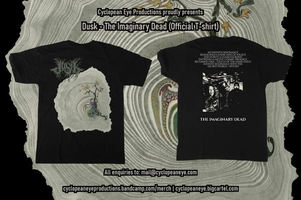 Image of Dusk - The Imaginary Dead Limited edition (Euro sizes)Tee shirt (Pre-orders ships in 3.5 weeks)