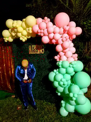 Image of Green  safari wall 8X10