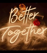 Image 1 of Better together wedding neon sign 